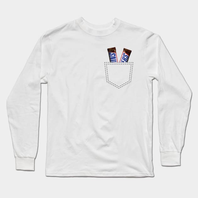 Snickers In My Pocket Long Sleeve T-Shirt by inotyler